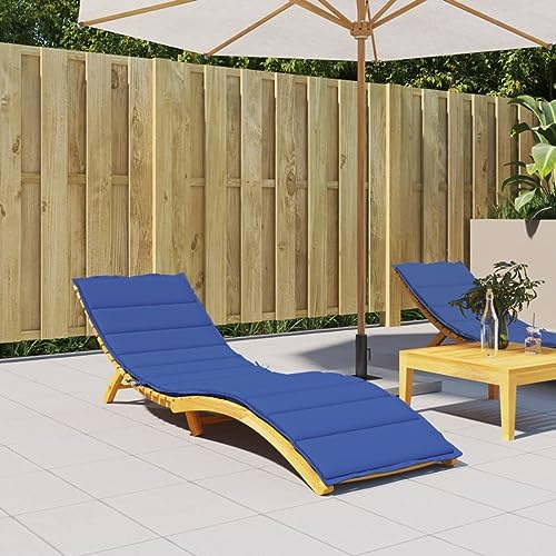 Gecheer Sonnenliegen-Auflage, 200x50x3 cm, Oxford-Gewebe mit weicher Schaumstofffaserfüllung, wasserabweisend und atmungsaktiv, für Gartenliegen, Terrassenmöbel und Indoor-Sitzgelegenheiten