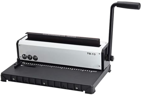 KHZKHC Bindemaschine, Buchbindemaschine, 34 Löcher, 120 Blatt, Ränder 2,5 Mm, 3,5 Mm, 4,5 Mm, Arbeitssparender Griff, Integrierte Messergruppe, Stahlkonstruktion
