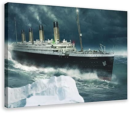 WYYXF Leinwandbild Titanic Movie Sport Poster Dekoration Wohnzimmer Schlafzimmer Malerei ohne Rahmen (60 x 90 cm)