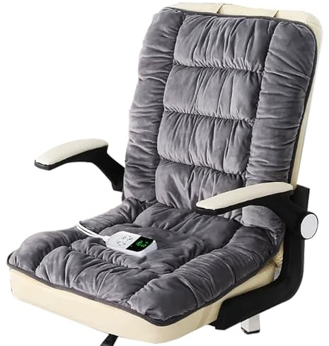 PQXQZ Cuscino Riscaldante Elettrico per Sedia da Ufficio - Heating Pad Portatile Con 9 Temperature Regolabili - Cuscino del Sedile Riscaldato per Divano