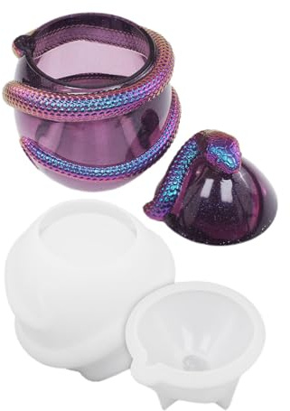 Moule de Pot en Forme d'œufs de Serpent - Boîte de Rangement en Silicone pour Moulage de résine - Moule de boîte de Rangement en Ciment moulé en plâtre pour Argile, Moulage de Gypse, Artisanat