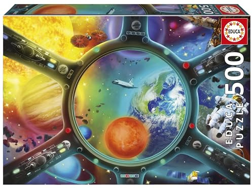 Educa - Puzzle 500 Pieces for Adults | Trip into Space | Contains Glue Fix Puzzle | Dimensions: 48 x 34 cm | Ages 11 and up (20253)