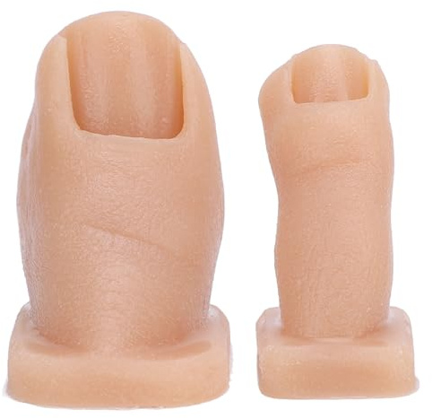 Nagelkunst -Praxis -Zehenmodell, Silikonnagelmalerei Simulation Zehen, Realistischer Fälschzehen für Maniküre -Training und Nagel Salon (Nummer 2)