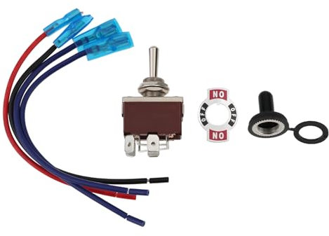 eMagTech 1 Juego de Interruptores de Palanca Resistentes de 4 Pines Interruptor Momentáneo de Palanca Basculante con Polaridad Inversa