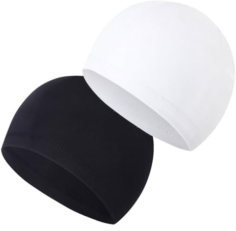 COYUN 2 Pièces Cyclisme Skull Cap, Respirant Été sous Casque Chapeau Parfait durag homme, sous casque moto, pour Le Chapeau de Course Doublure de Casque Sports Beanie Moto