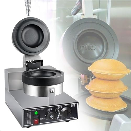 Hamburger Burger Machine Macchina elettrica per hamburger, pressa per hamburger antiaderente, macchina elettrica per hamburger, stampo per hamburger con gelato da 1200 W, macchina per sandwi