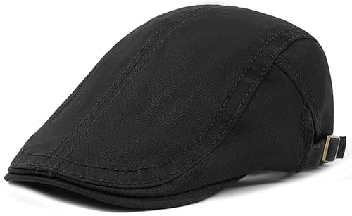 LXOrdora Mens Flat Caps Cabbie Driving Beret Newsboy Cotton Ivy Hat | Cotton Fabric, Classic Retro, Breathable, Daily Wear, Adjustable