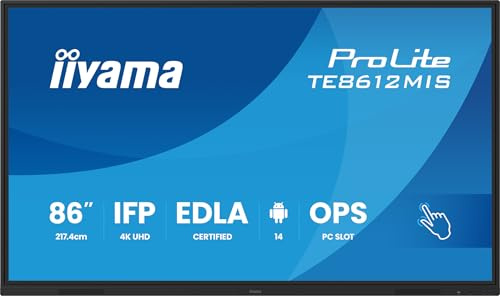 iiyama ProLite TE8612MIS-B4AG Interaktiver 86' 4K UHD Touchscreen für eine interaktive Zusammenarbeit