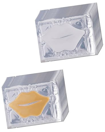 Gogogmee Feuchtigkeitsspendende Lippenmaske mit Kollagen 20 Stück Pflegt die Lippen Intensiv und Speichert Feuchtigkeit bei Täglicher Anwendung