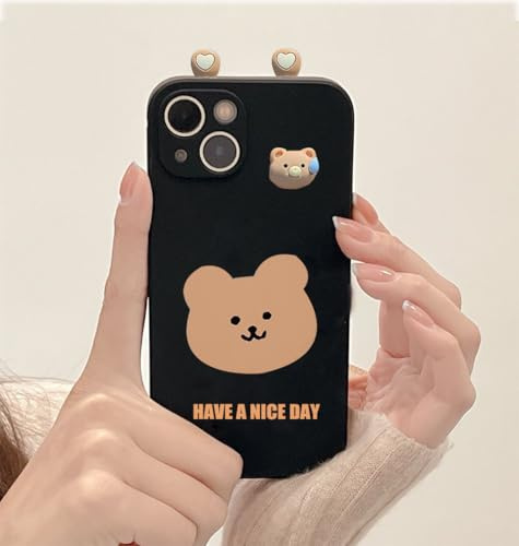 Compatible con Motorola Moto G22 – Funda de Silicona con Osito 3D Adorable
