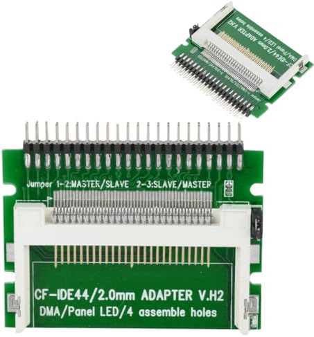 TICFOX Carte Mémoire Compact Flash CF 44 Broches IDE pour Ordinateur Portable HDD/SSD, CF Adaptateur Flash Merory Card vers 2,5 Pouces, Compatible avec Les Systèmes Linux et Wince