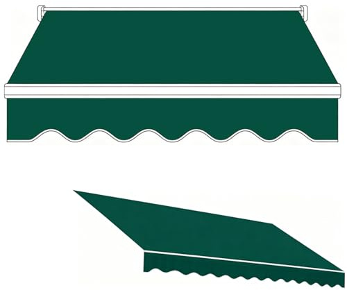 Telo di Ricambio per Tende da Sole da Giardino 3.0x2.50m, Tessuto per Tende de Sole 6.0x4.0m Protezione Solare per Giardino Balcone Terrazza