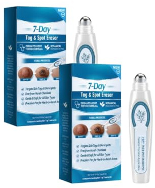 Stylo Roll-on Estompe Taches & Cicatrices d’Acné, 15ml Tous Types de Peau | traitement acrochordon, atténuer les taches pigmentaires, acrochordons marques d’acné et petites excroissances cutanées.