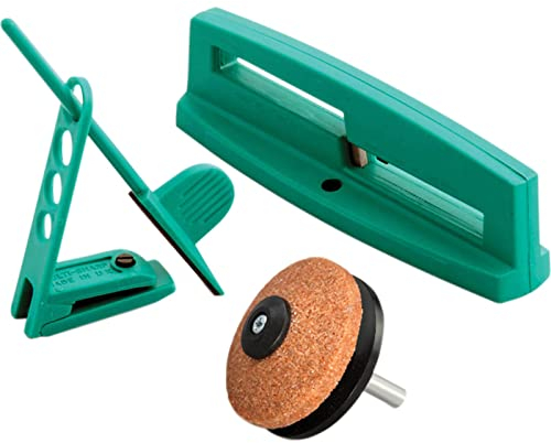 MULTI-SHARP 1801 Kit di affilatura per Utensili da Giardino, Multifunzione, per Lame di Tosaerba rotativi, cesoie, troncarami, ASCE, Forbici da potatura e da Giardinaggio