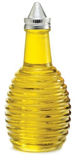 Tablecraft Beehive Glass Oil & Vinegar Dispenser 6oz / 170ml | Oil Bottle, Vinegar Bottle (1)