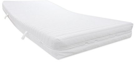 Dibapur® Q Long Life (RG40) 9 Zonen Orthopädische Kaltschaummatratze 140x200x15,5 cm mit Gesteppten Doppeltuchbezug H2,5 (bis ca. 110 kg) Polyester Made in Germany