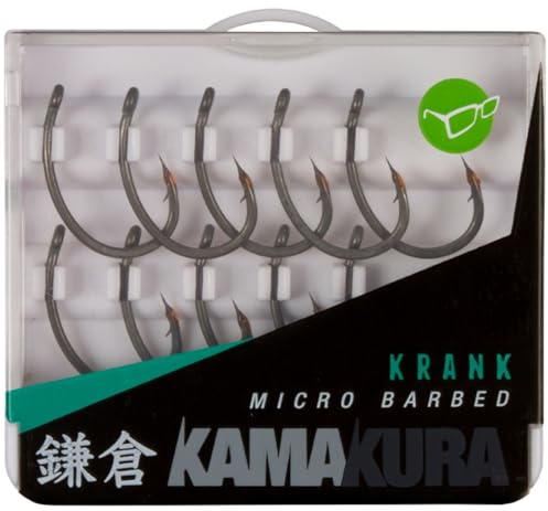 Korda Kamakura Krank Karpfenhaken - 10 Angelhaken, Größe:6