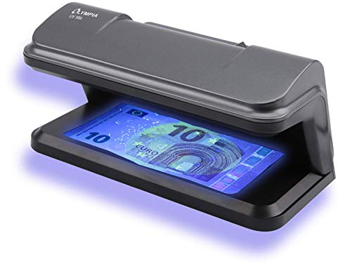 Olympia Geldscheinprüfgerät UV 586 | Geldprüfgerät für Scheine | Falschgeld Prüfer mit UV-Lampe 9W | Prüfung von Geldscheinen & Banknoten | Banknotenprüfer | Geldscheinprüfer | ohne Software-Update