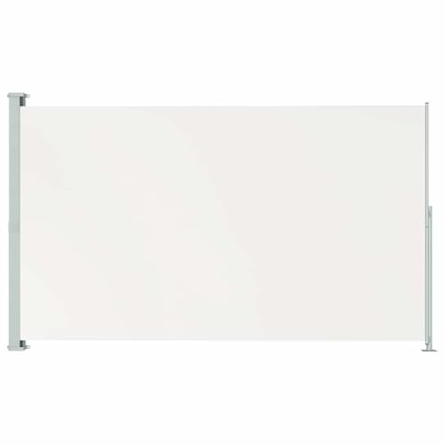 vidaXL Tenda laterale retrattile per terrazza prato, giardino, protezione dal sole, protezione dal vento, 200 x 300 cm, crema