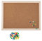 D.RECT Tableau D'affichage en Liège avec Cadre en Bois - Inclus 35x Punaises Multicolores - Tableau en Liège 30 x 40 cm ou 40 x 30 cm - Suspension Verticale et Horizontale