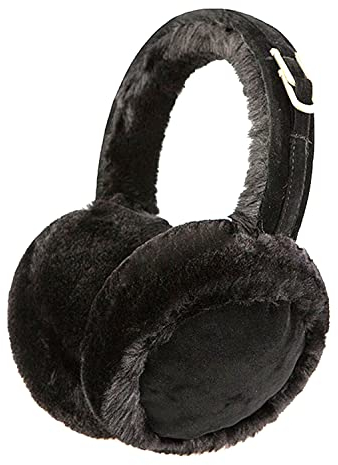 BANGDE Ohrwärmer Damen Plüsch Ohrenwärmer Faltbare Winter kuscheliger Earmuffs Warme Toll Geschenk für Frauen (Schwarz)