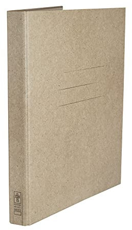 Ordner Augenblick schmal, 4-Ring-Mechanik, Graspapier, beige/braun