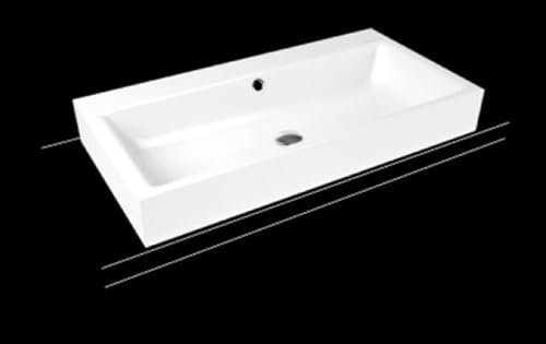 Kaldewei PURO Aufsatzwaschtisch 3158 900x460x120 mm, 900806003001, Ausführung: Ohne Hahnlochbohrung