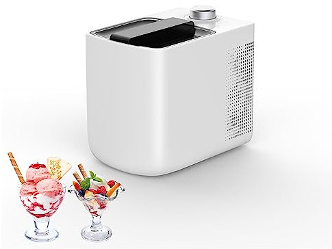 FIONEL Heladera Mini máquina de Helados for el hogar, pequeña máquina automática de Helados de Yogur casera, electrónica sin preenfriamiento Máquina de Helados de Mesa, Aparato de Cocina Divertido