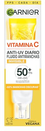 Garnier Feuchtigkeitsspendende Flüssigkeit Vitamin C – unsichtbar, Fleckschutz, 40 ml