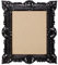 LIGUORO SHOP Cornice Rettangolare In Stile Barocco Veneziano Finto Vintage Shabby Chic cm 45x37 Per Foto Poster Stampe (Nero)