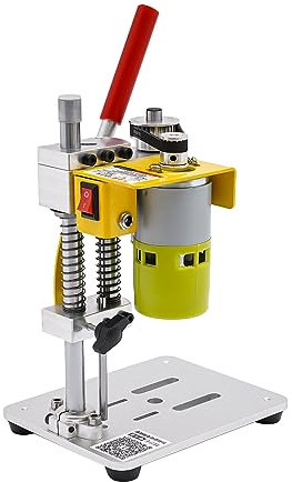 Machine Devices Mini Taladro de Banco, Taladro de Mesa de Precisión Taladro Eléctrico de Ajuste de 7 Velocidades Taladro de Mesa de Bajo Ruido