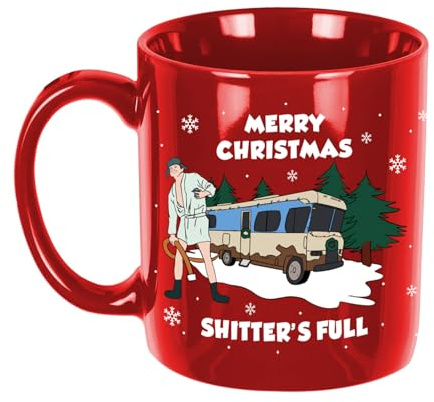 National Lampoon's Christmas Vacation Geschenke, Witzige Weihnachtskaffeetasse, 325 ml Weihnachtsbecher, originelle Partybecher für die Tischdekoration, Weihnachtsgeschenke für Frauen