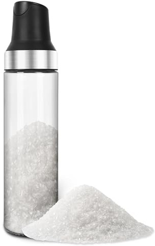 Loscarol Sugar Dispenser with Pour Spout, 17 oz Glass Sugar Shaker Jar or Creamer Dispenser Weighted Pourer for Coffee Bar,Tea & Baking, Sugar Container for Sugar, Honey, Syrup, for Home Kitchen