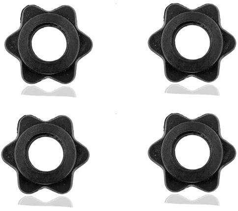 Aczyqws 4 PCS Dumbbell Collars,Dumbbell Clips,Anti Slip Barbell Clips Barbell Collars Hex Dumbbell Screw Ends, Nut Barbell Spin Lock Collars Screw Clamps for Dumbbell Weight Lifting Fitness Training