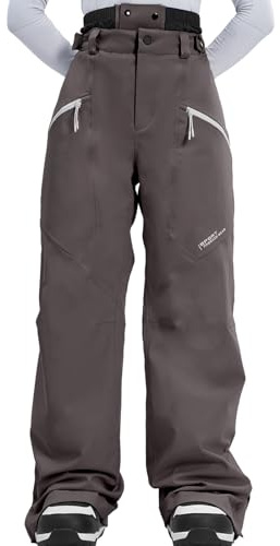 HIGH Experience Ski Pants Snow Snowboard Pants Waterproof Insulated Baggy Windproof Hiking Winter Warm for Men Women