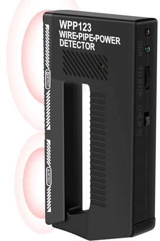 HRGOYY Wpp123 Metalldetektor Klein,Kabelfinder LeitungssuchgeräT,Stud Finder,Metalldetektor,Metal Detector,Wandmetalldetektor für Kabel und Metall（Kommt mit Batterie）