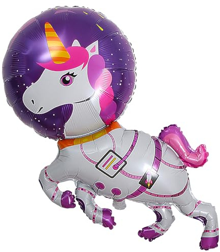 Ovanda Einhorn Luftballon, Einhorn Deko Kindergeburtstag, XXL Luftballon, Folienballon, Einhorn Thema Prinzessin Mädchen Geburtstag Party Dekorationen, Folienballon Pferd