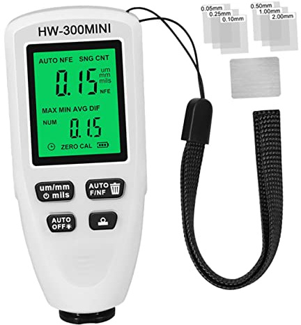 VALICLUD Digital Automotive Coating Thickness Gauge with Resolution Non Destructive Paint Depth Tester for Car Surface Magnetic and Non Magnetic Coating Measurement Portable