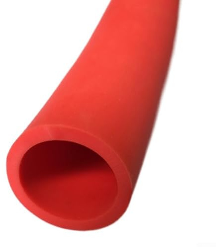 Honseadek Tubo de protección de diámetro de agarre para equipo de fitness, color rojo, 25 mm, mangas interiores para herramientas, mango antideslizante, gimnasio y máquinas (50 cm)