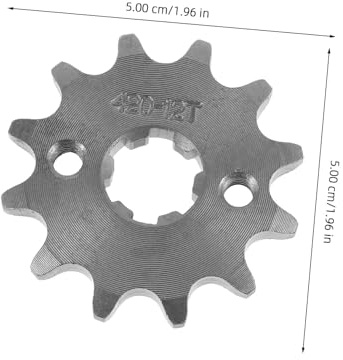 TOPBATHY Set 2 Pignoni Anteriori in Acciaio 17mm per Moto Fuoristrada e Atv, Ruota Dentata Anteriore con Mozzo per Trasmissione Catena Ottimale, Kit Sostituzione per Scooter e