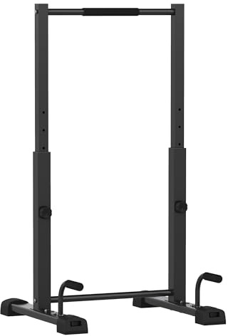 SPORTNOW Dip Barren Dip Station kan belastas upp till 540 kg, justerbar höjd, träningsbar, push-up, stående bar, fitness, parallella push-up-handtag för styrketräning, kalisthenics hemma