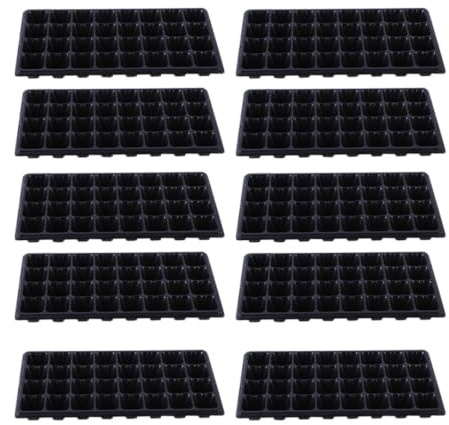 Vaschette Semenzaio per Germinazione Multi-tasche in Plastica 10 Pezzi | Vaschette Semenzaio per Germinazione, Kit Germinazione Semi, Attrezzi per Semina ed Etichette