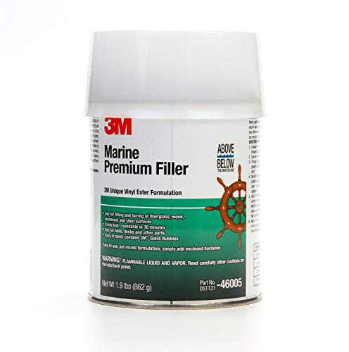 3M Marine Premium Filler, 46005 1 qt , White