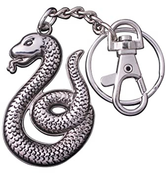 Elbenwald NN7722 Harry Potter Schlüsselanhänger Slytherin Wappen 7cm Metall