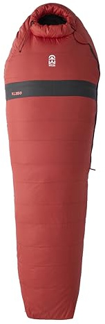 Wilsa Outdoor Sac de Couchage Duvet 3° Sarcophage 215x80 cm Rouge/Noir, KL 350 104031D
