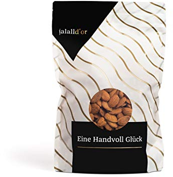 MANDELN bio natur Jalall D'or | 1kg | aus SPANIEN/ITALIEN | frisch abgefüllt | BIO zertifiziert | mediterrane Premiumqualität | ursprüngliches Mandelaroma | Mandelkerne mit Haut in (1000 g)