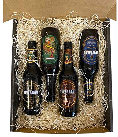 Pack degustación cervezas artesanas de España Sevebrau en estuche de regalo