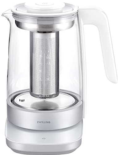 ZWILLING Enfinigy Glass Kettle, Tea Kettle, Silver