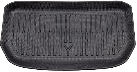 Tesvolution® Einlagematte Frunk Tesla Model Y - Gummimatte BJ 2021 + 2022 + 2023 + 2024 - Automatte Set wasserdichtes Zubehör vorderer Kofferraum