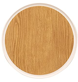 KIZQYN Plateau Service Plateau de Service Plateau Rond Imitation Plateau en Bois Home Cuisine Dessert Dessert Cafe Cafe Plateau Plateaux Décoratifs (Color : A)